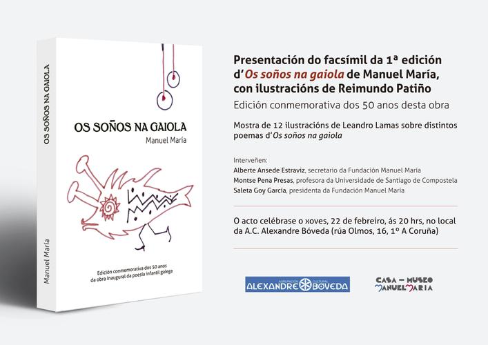A edición facsimilar conmemorativa dos 50 anos d'Os soños na gaiola preséntase o día 22 na Coruña