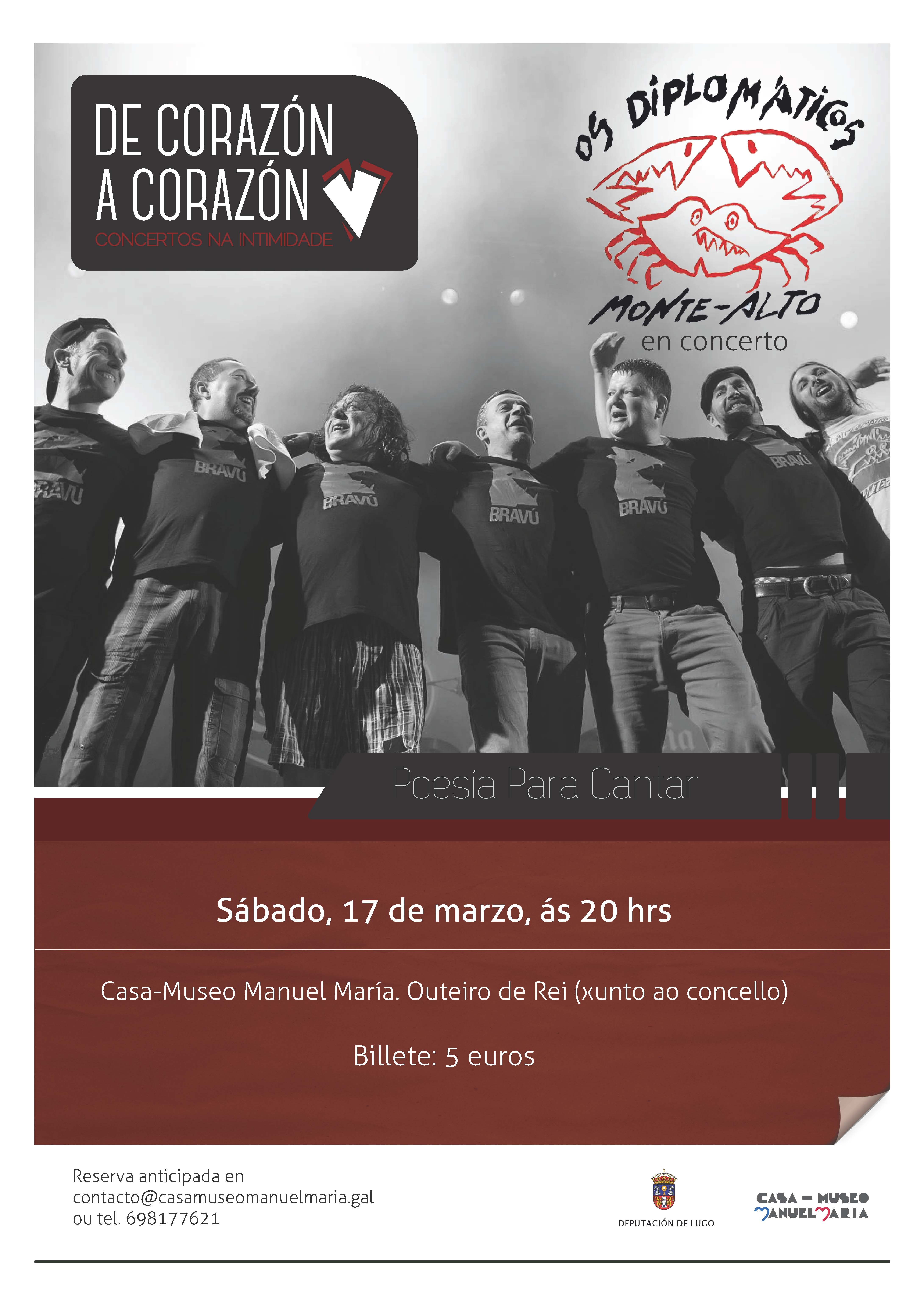 Poesía para cantar c'Os Diplomáticos de Monte-Alto