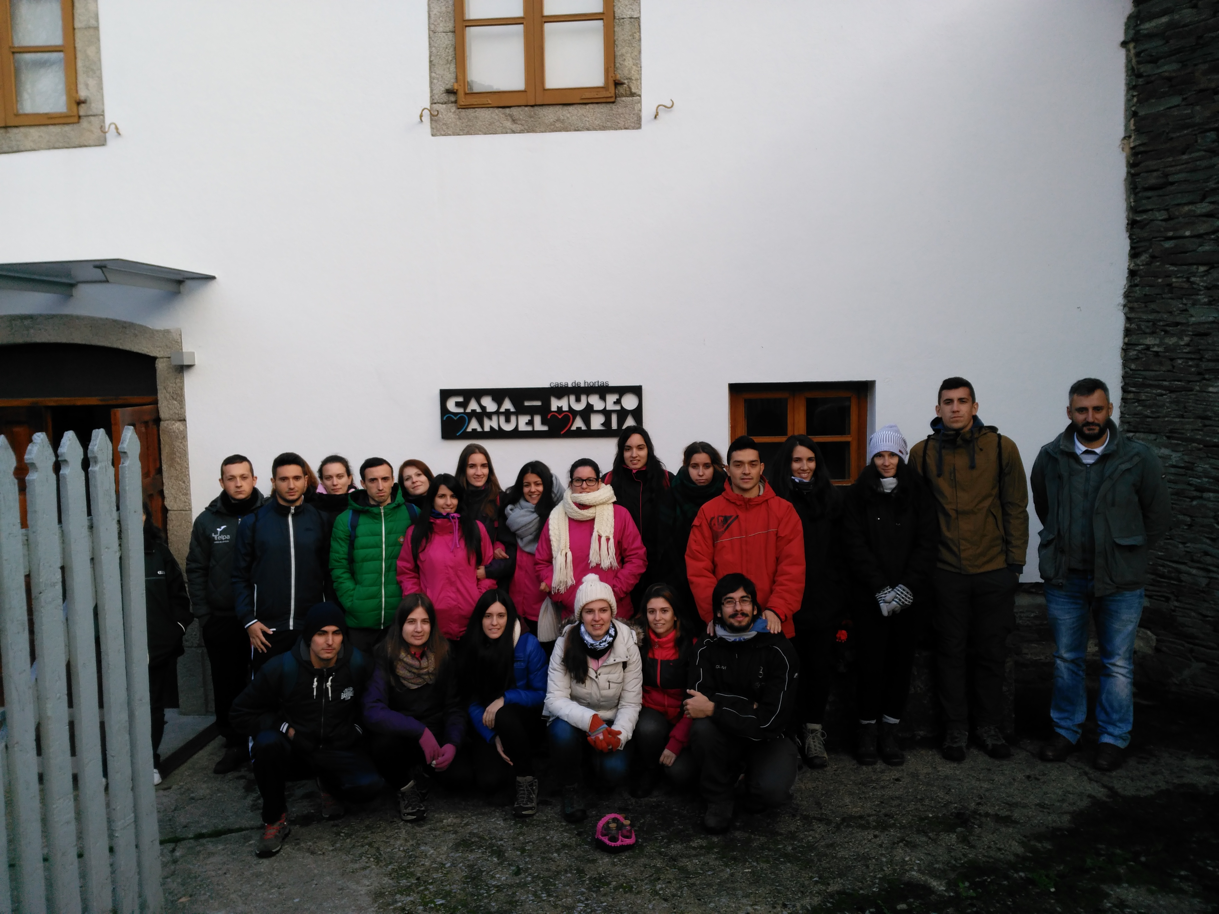 Visitounos o alumnado do máster en Dirección de Actividades na Natureza do Campus de Lugo