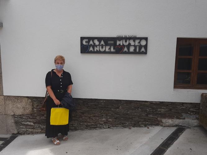 Marta Pérez volveu visitar a Casa-Museo para tirar ideas dun futuro proxecto teatral