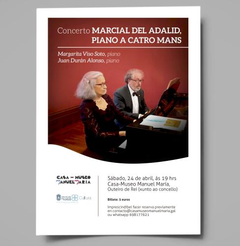 Marcial del Adalid, piano a catro mans