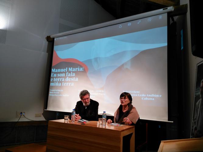 O auditorio da Casa-Museo acolleu a presentación do filme dirixido por Margarita Ledo sobre Manuel María