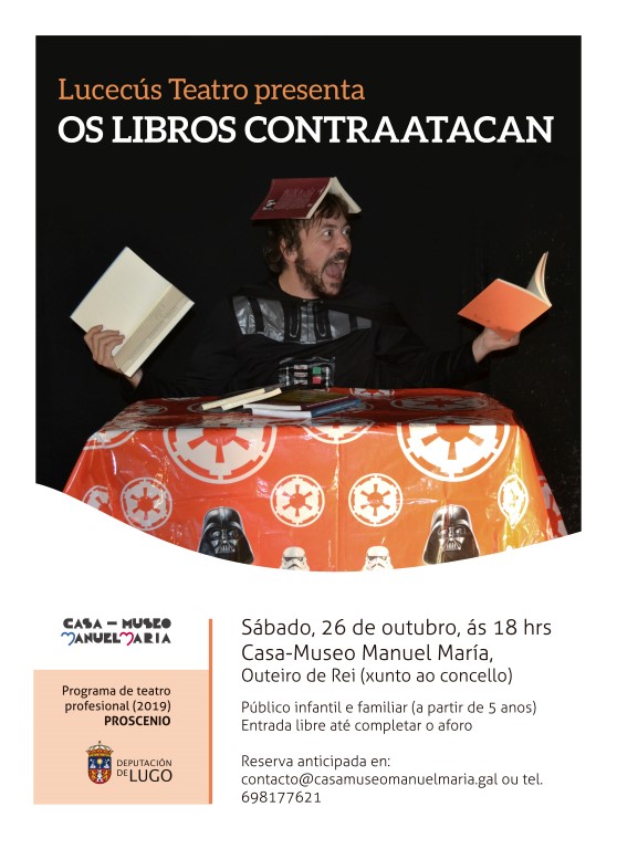 Lucecús Teatro representa o sábado 26
