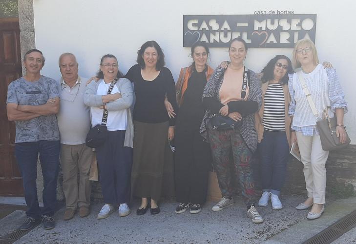 Da Rúa e do Barco de Valdeorras veu este grupo que visitou a Casa-Museo