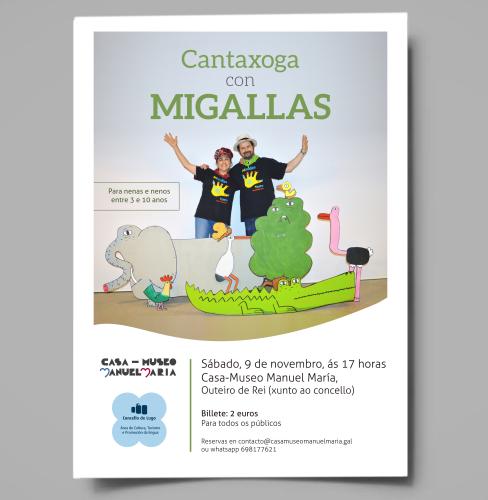 Música e teatro para crianzas, este sábado, con Migallas