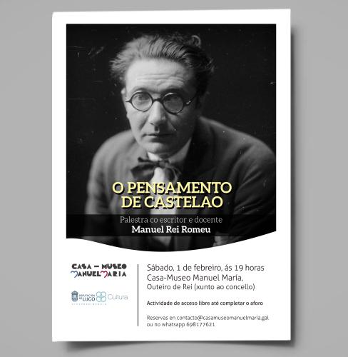 O pensamento de Castelao será tratado este sábado na Casa-Museo Manuel María
