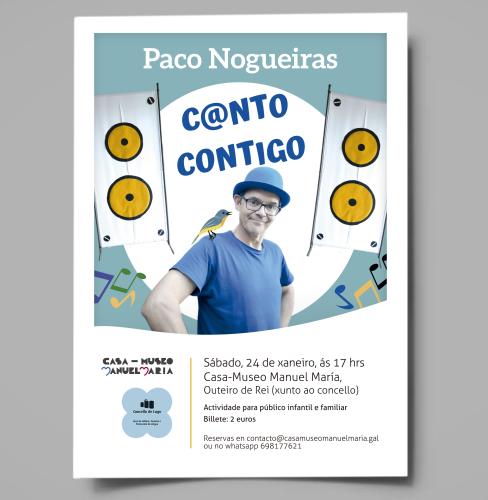 Paco Nogueiras, este sábado, na Casa-Museo Manuel María