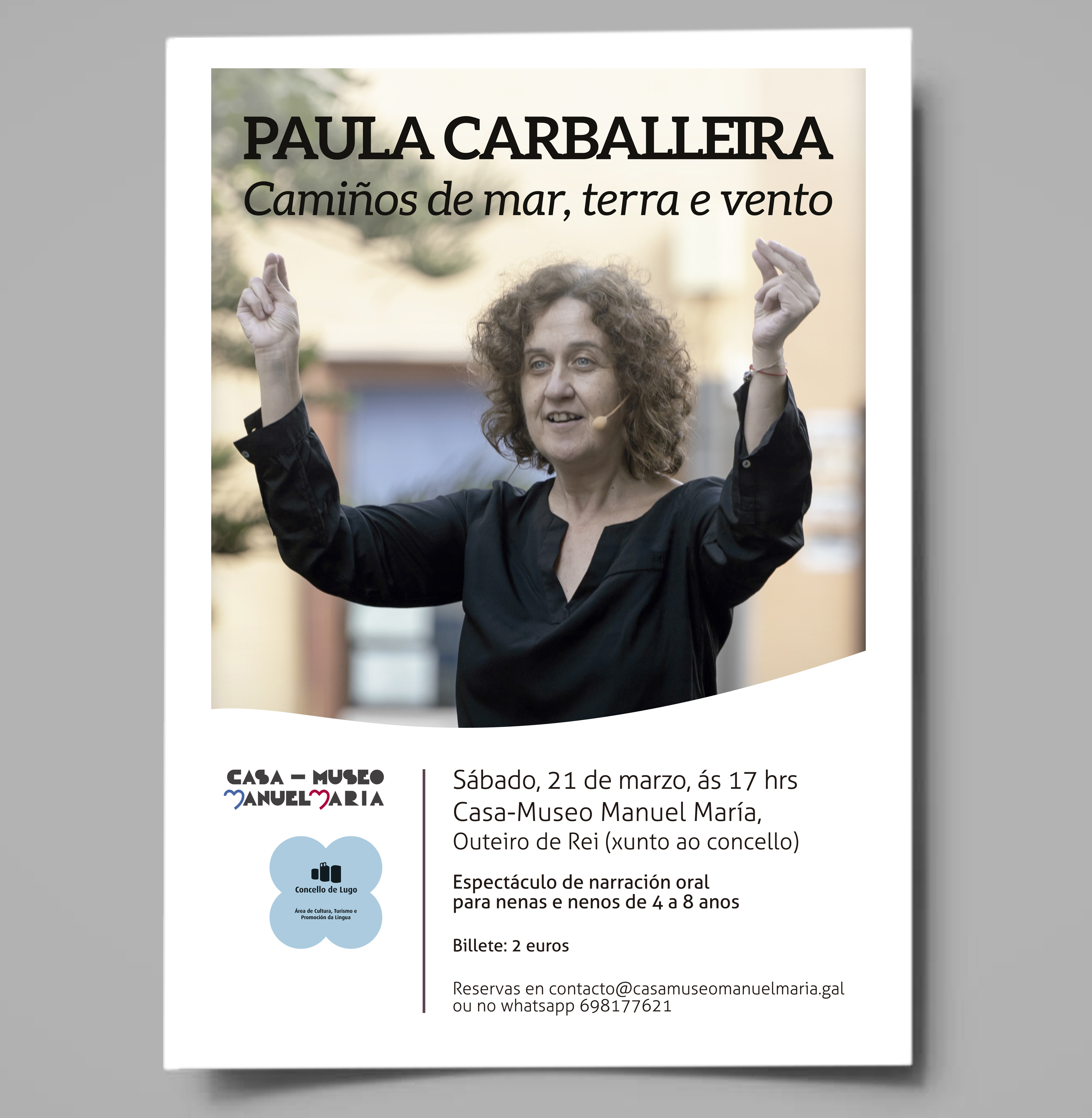 Paula Carballeira na Casa-Museo Manuel María