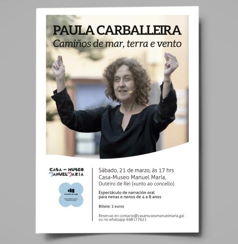 Paula Carballeira na Casa-Museo Manuel María